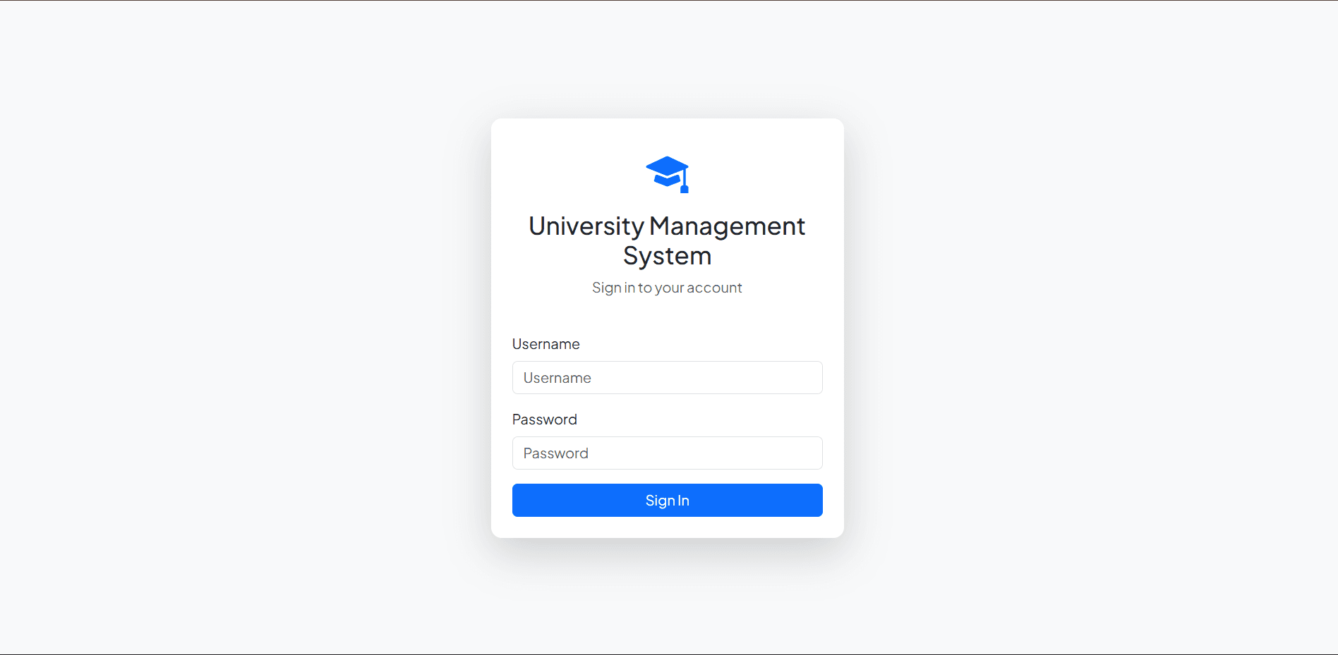 University Management System
